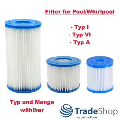 Pool-Filter für Intex Easy Set Pool, Bestway Lay-Z-Spa / 58381 58145 1249 l/h