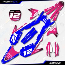 Blue & Pink Swipe Racing Graphics Kit fits 19-23 Yamaha YZ250F YZF250 Decal