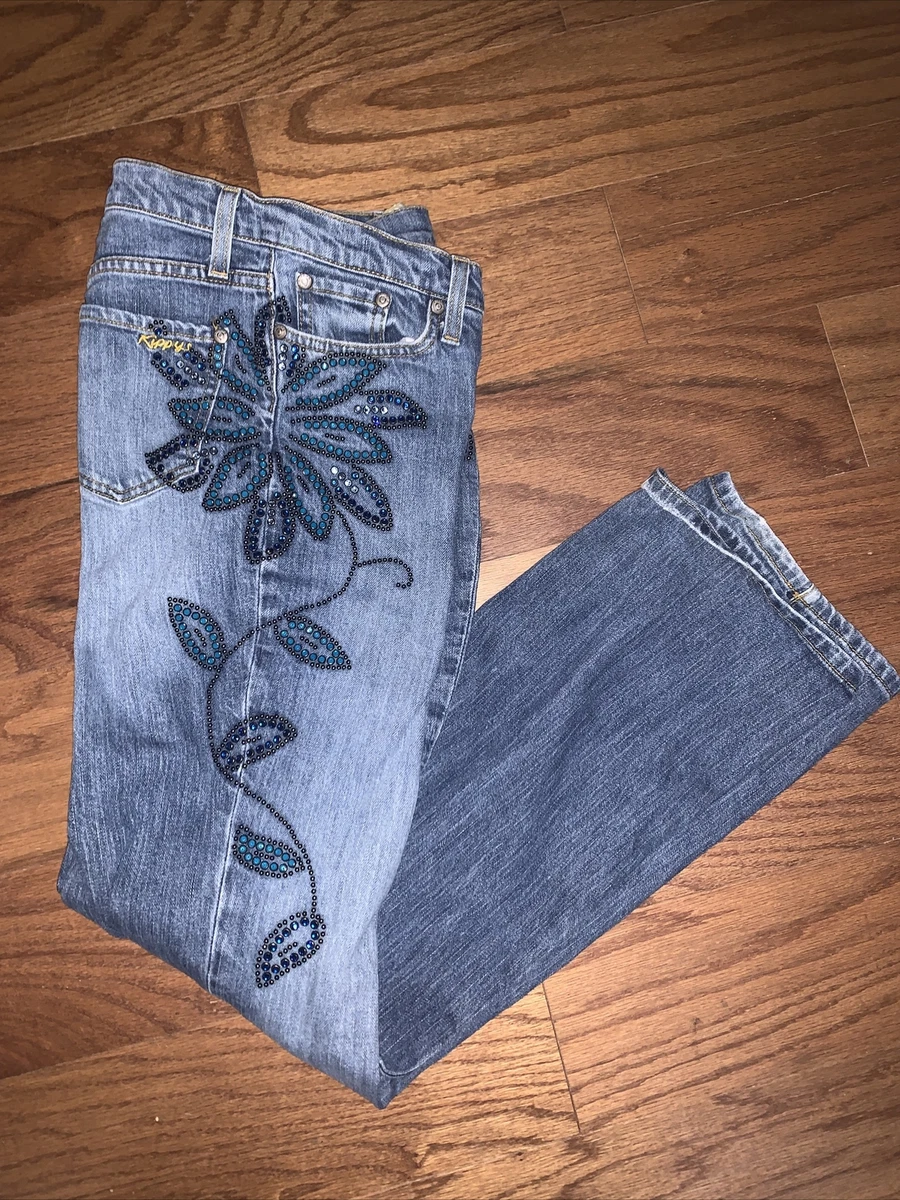 Kippy’s Swarovski Bling boot cut Jeans Style M101 Size 10
