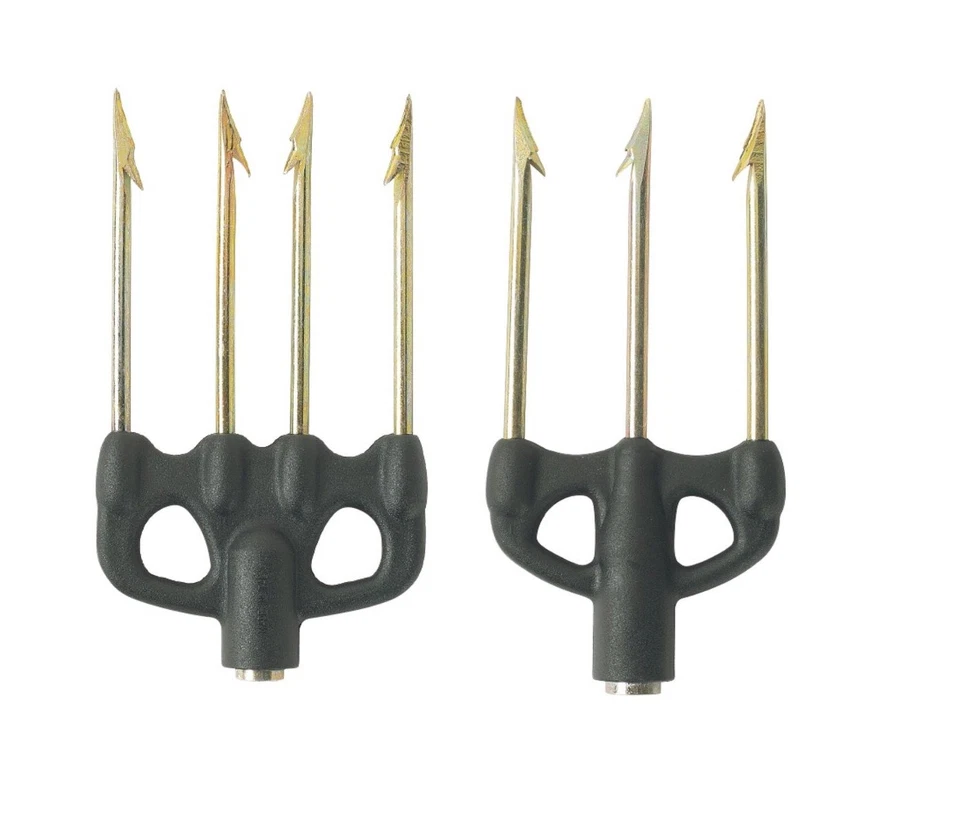 CARAVAN SPORT ANGELSCHNUR MIT LEICHTEN SPITZEN GEHÄRTETER STAHL VERZINKT 3 ODER 5 SPITZEN GEWEHR SUB