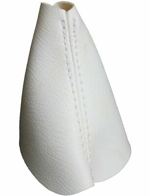 Real Leather White Automatic Shift Boot Fits 15-20 Dodge Challenger