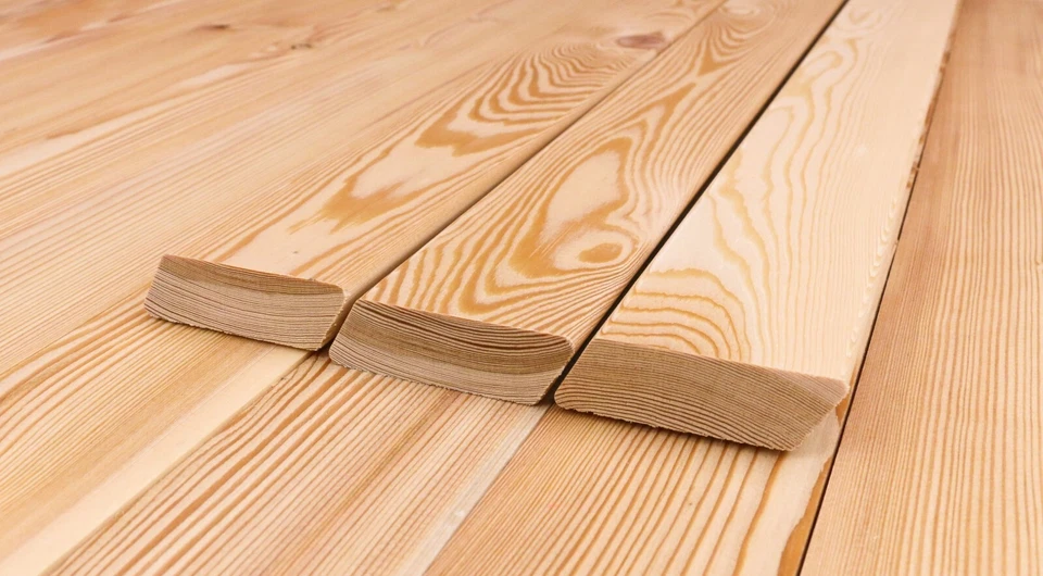 Sibirische Lärche, Rhombusleisten Fassade Leiste Rhombus Zaun Latten Lärchenholz - Bild 2 von 4