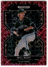 2022 Panini Prizm Draft Picks Neon Pink Will Rudy #PDP162