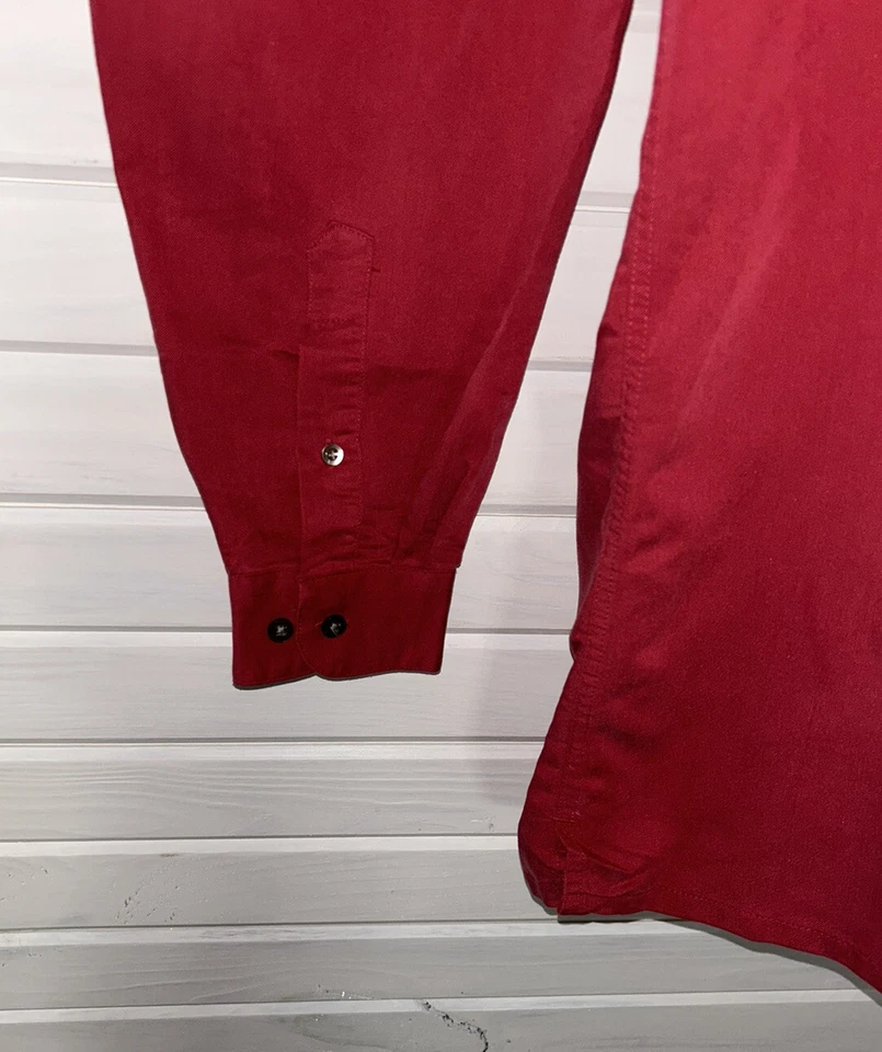 Mark сланец размер высокий большой LT рубашка на пуговицах лосося красный L/S модальная смесь EUC - Изображение 4 из 4