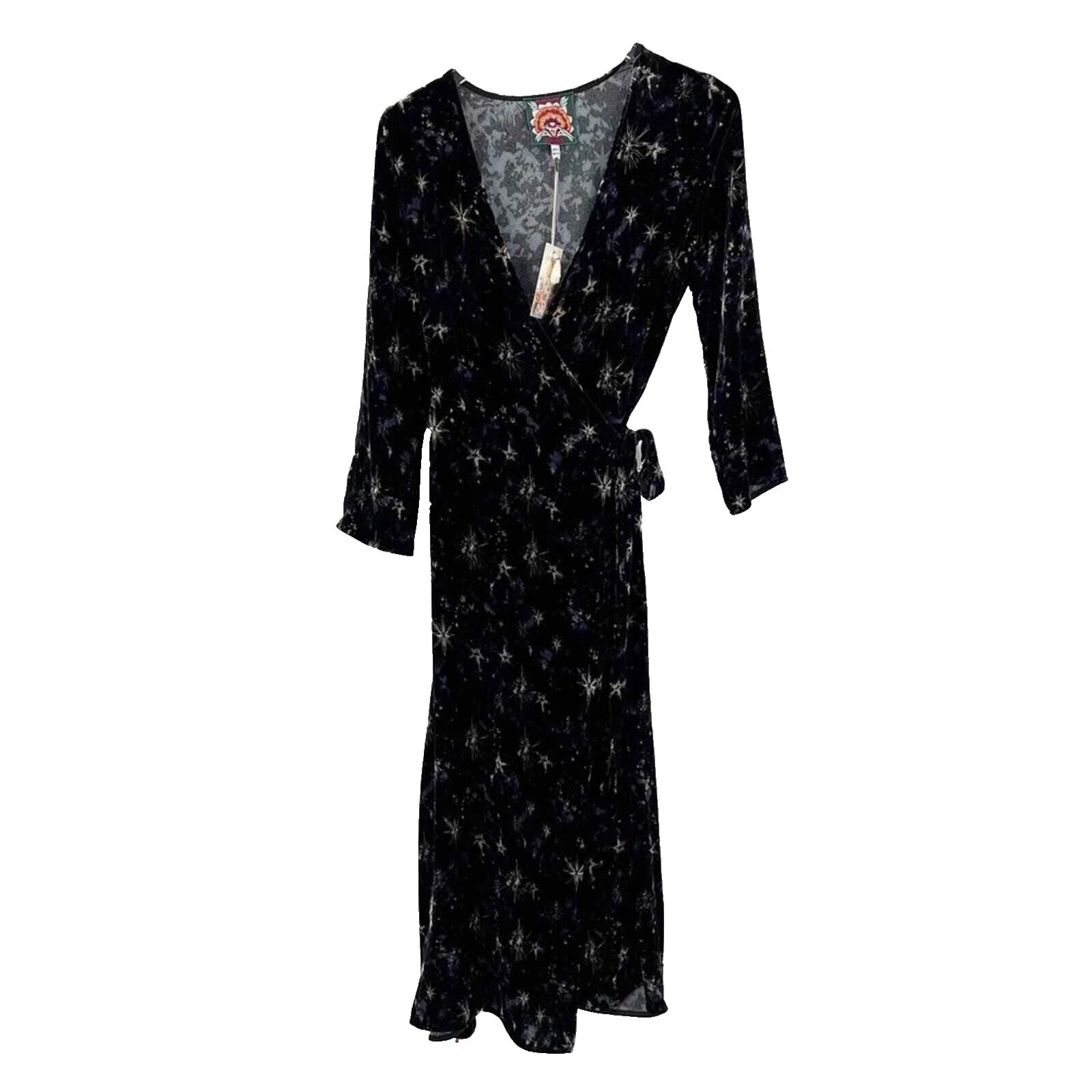 Silk Long Sleeve Geometric Dresses Midi