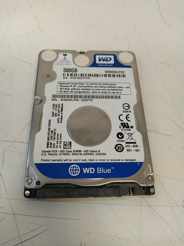 Disque Dur Interne WesternDigital 500Go Modèle WD5000LPVX 2,5