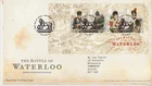 WATERLOO PMK GB ROYAL MAIL FDC 2015 BATTLE OF WATERLOO MINIATURE STAMP SHEET