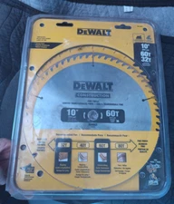 DEWALT DW3106P5 10" Miter Table Saw Blades 2 Per Package 254mm 60T 32T Carbide