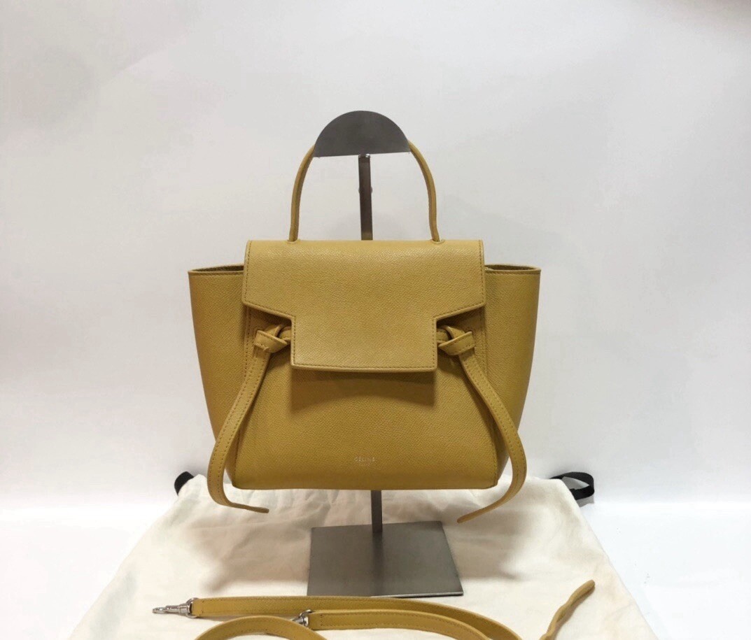 Celine Nano Belt Bag in Mango Yellow