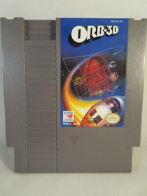 ORB-3D (NES Nintendo Entertainment System, 1985) Cartridge and Dust Sleeve
