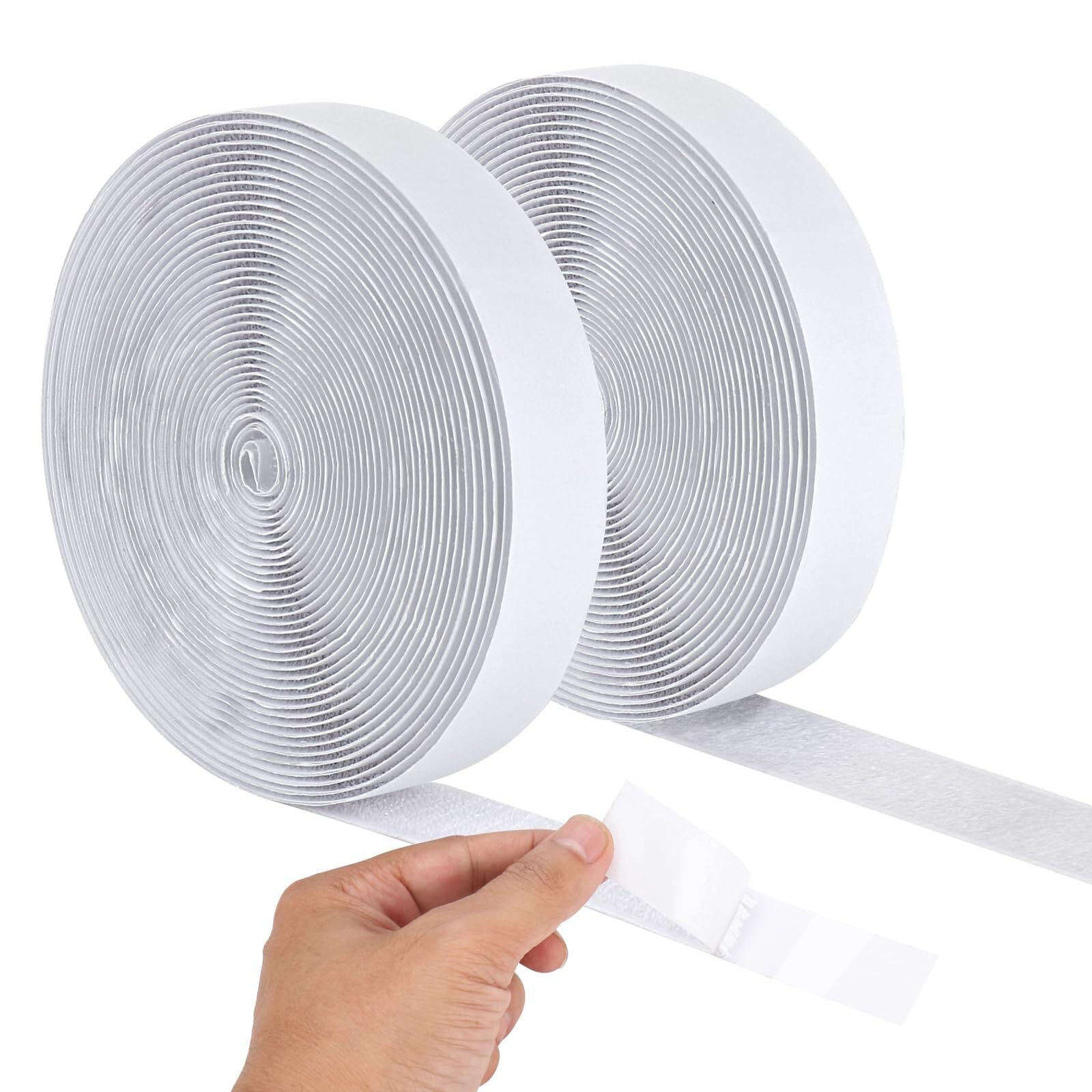 1 Inch x 20Ft Hook and Loop Tape Roll Fastener Mounting Strips for Sewing Crafts-image