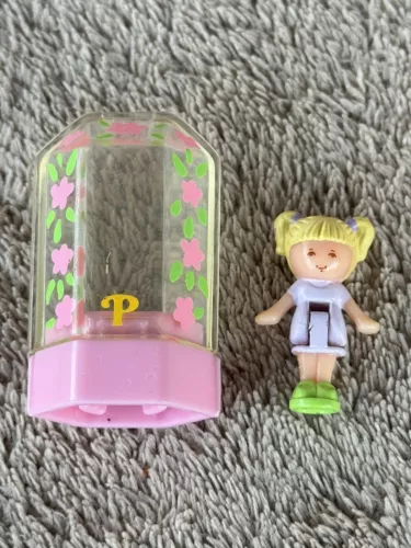 Vintage Polly Pocket Tiny Tina in her Pencil Top 1990 Bluebird
