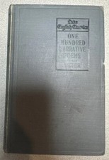 One Hundred Narrative Poems 1918 Hardcover Edited by George E. Teter