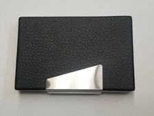 Leather Covered Framed Credit Card Business Card Case