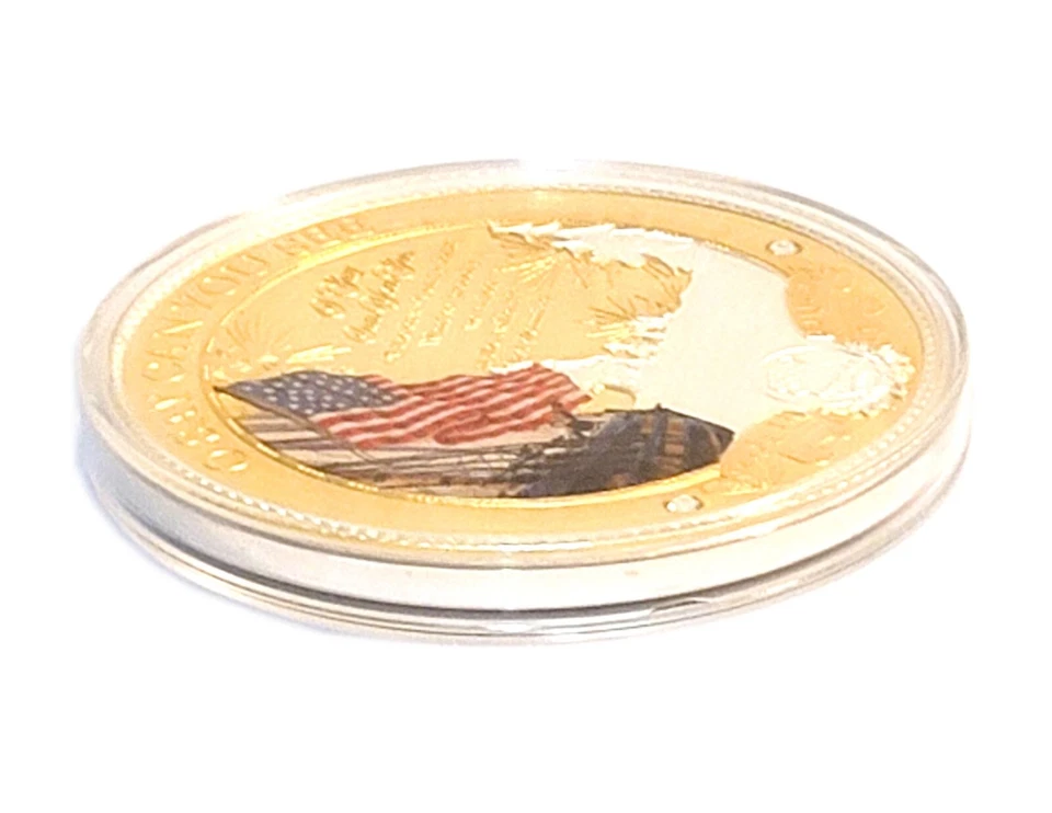 THE STAR-SPANGLED BANNER Jumbo Coin - 4 in diam x 6mm thick x 376 g (13.4oz) - Image 3 of 4