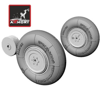 Armory Models AR AW72005 Scale 1/72 Yakovlev Yak-15 wheels for plastic model kit