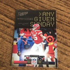 2021 Prestige Football - Patrick Mahomes -Any Given Sunday - AGS-PM - Read Below