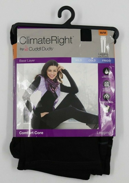 Climate Right Cuddl Duds Womens Leggings Pockets Size M 10 12 Thermal Winter for sale online | eBay