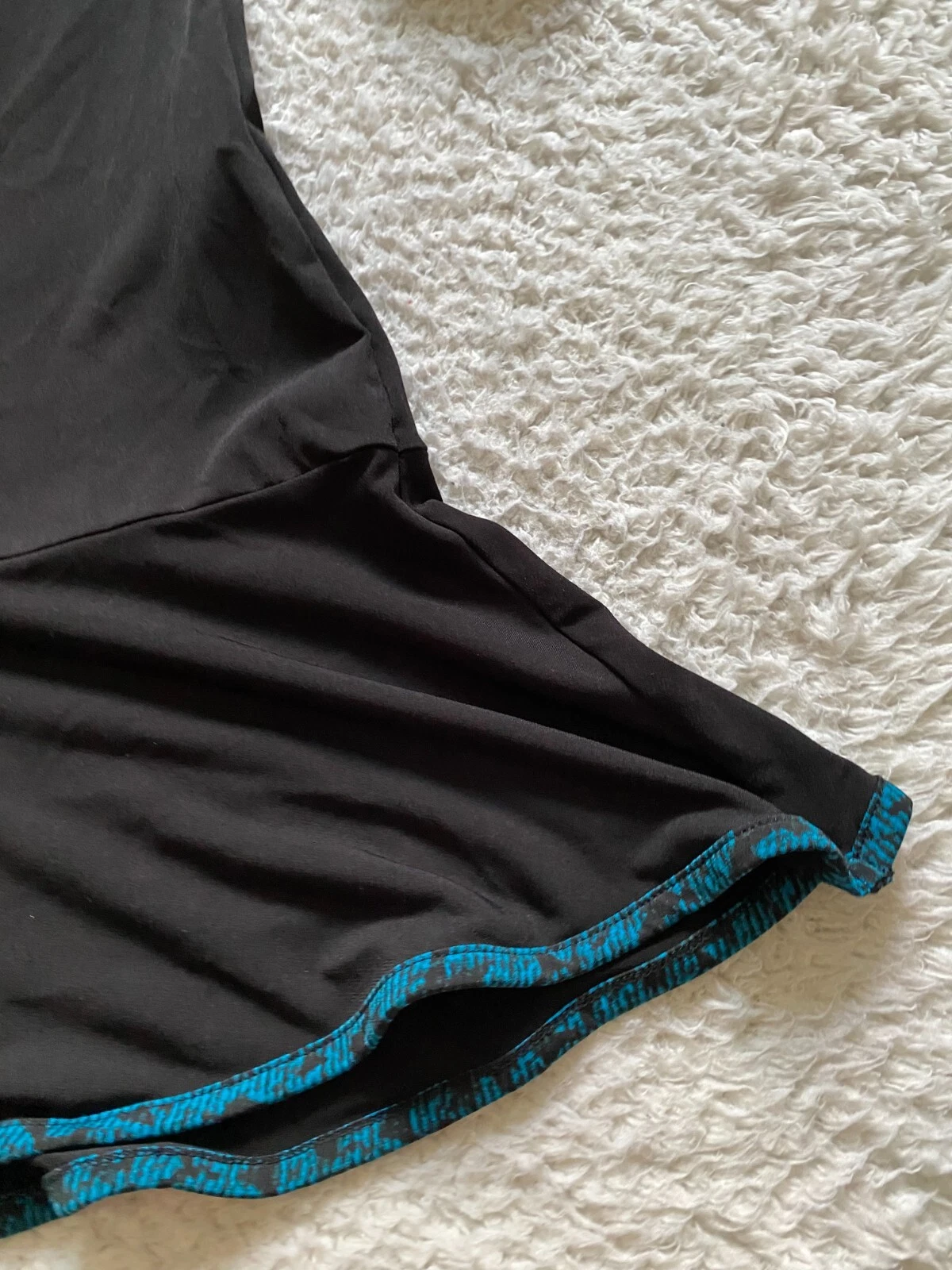 Camicia corta Michael Kors donna manica svasata a 3 4 collo a vite abito nero taglia S