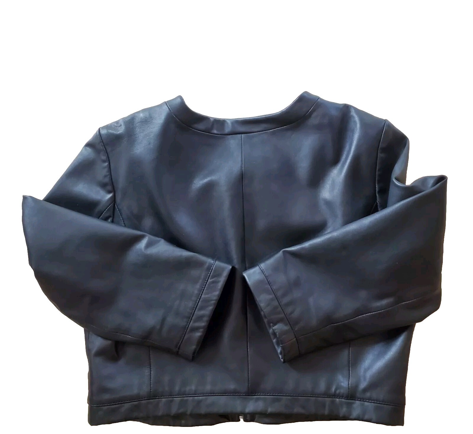 CACHÉ Leather Jacket Large Lightweight SOFT Zip B… - image 3