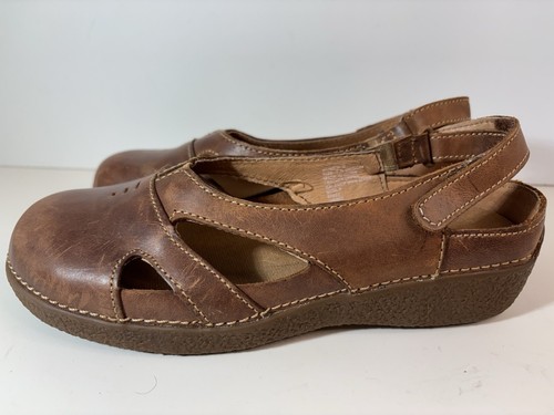 Duluth Trading Company Women’s Brown Leather Closed Toe Sandals 7.5 M - Picture 3 of 13