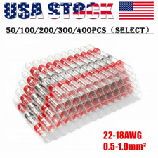 400/200X AWG 22-18 Solder Seal Butt Wire Connectors Heat Shrink Sleeve Terminals