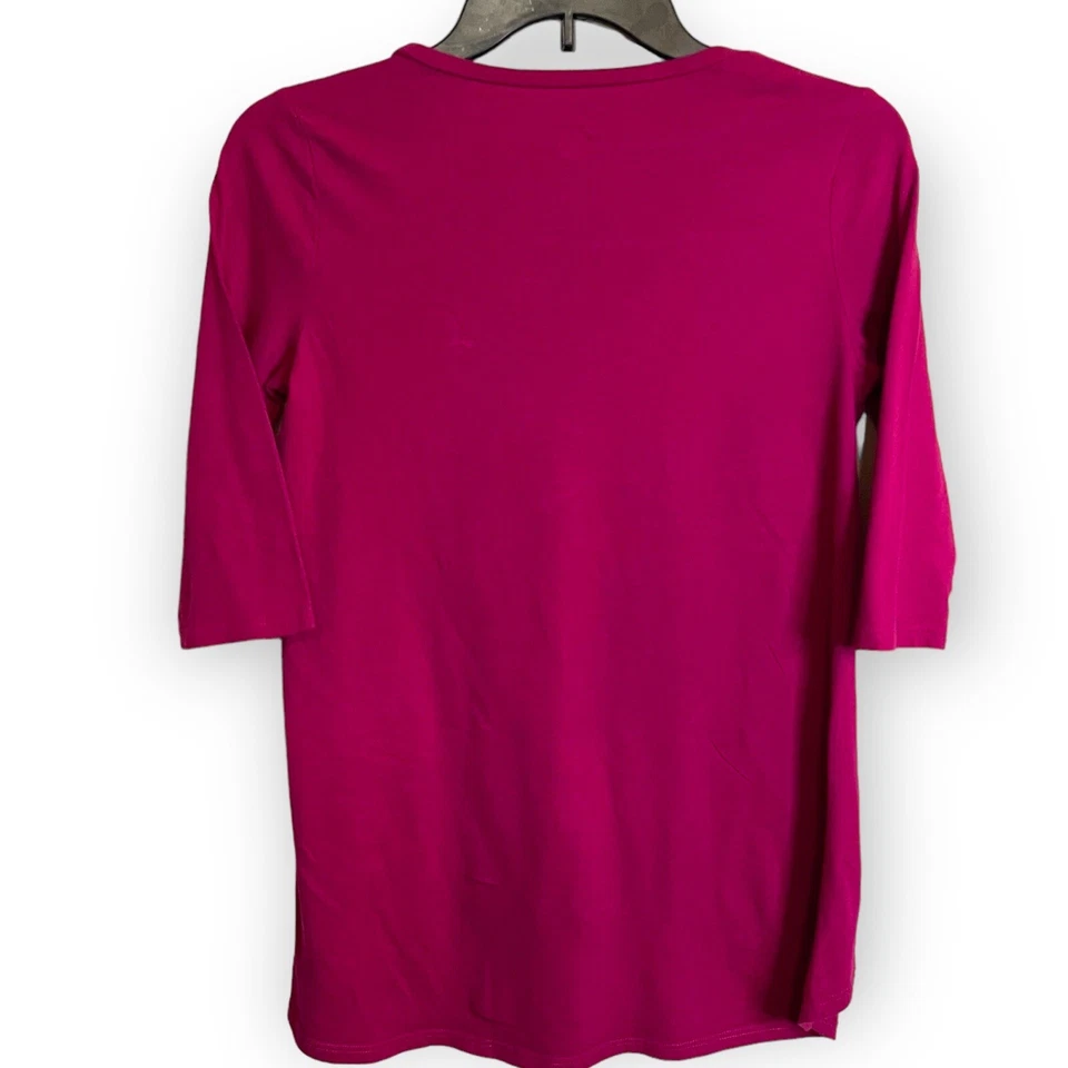 Blusa Total Girl Estampado Lentejuelas Manga 3/4 Talla L 14-16 Anillo Saturno Lentejuelas Corazón Foto 2 de 4