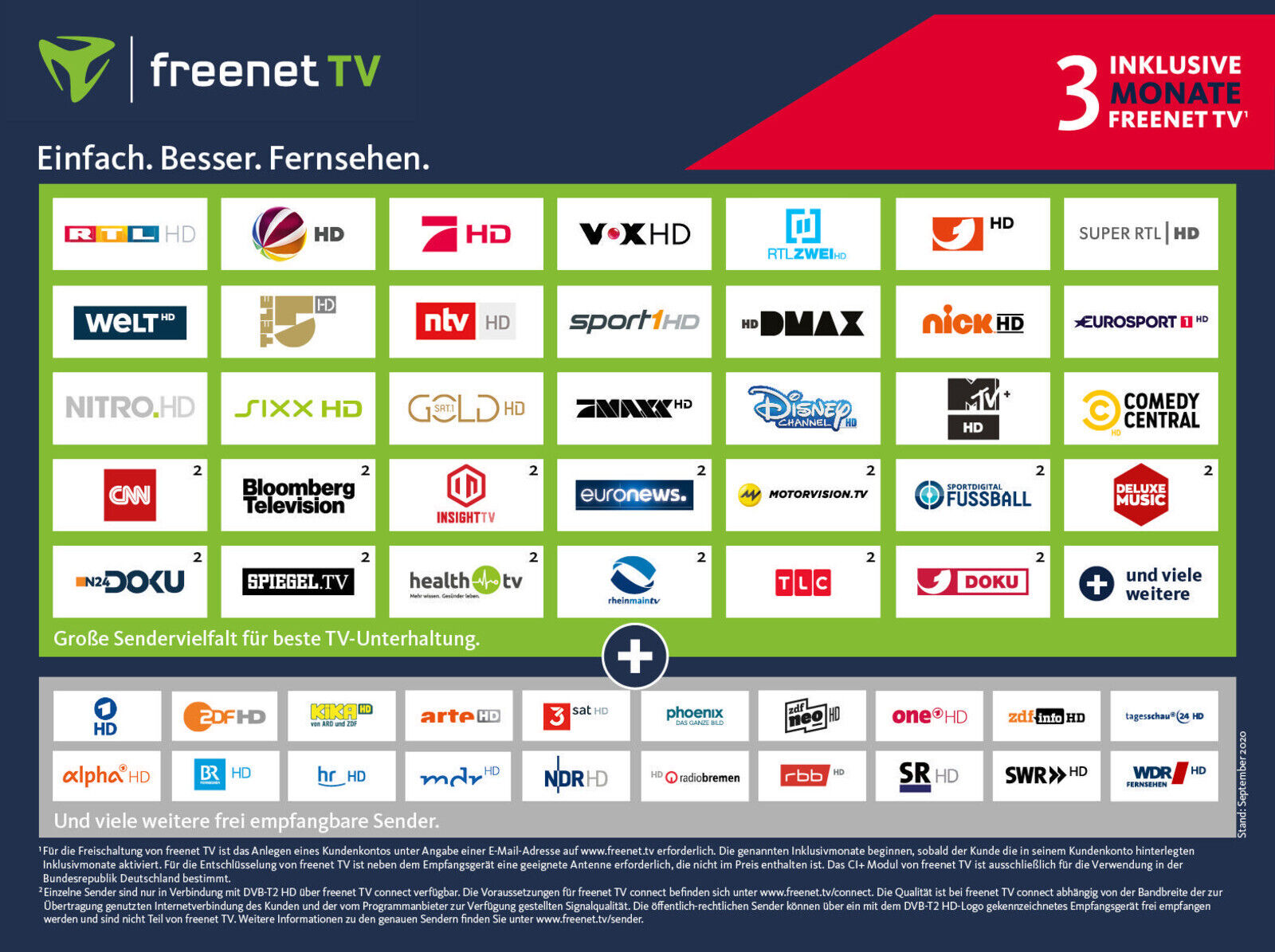 FREENET TV DVB-T2 HDDVB-S CI Modul inkl. 3 Monate gratis