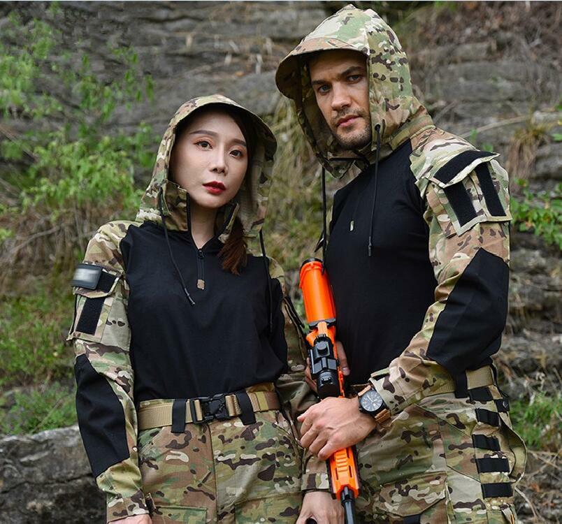 Mens Combat Shirt Military T-Shirt G3 Tactical Army Casual Zip Hooded BDU  Hiking | eBay