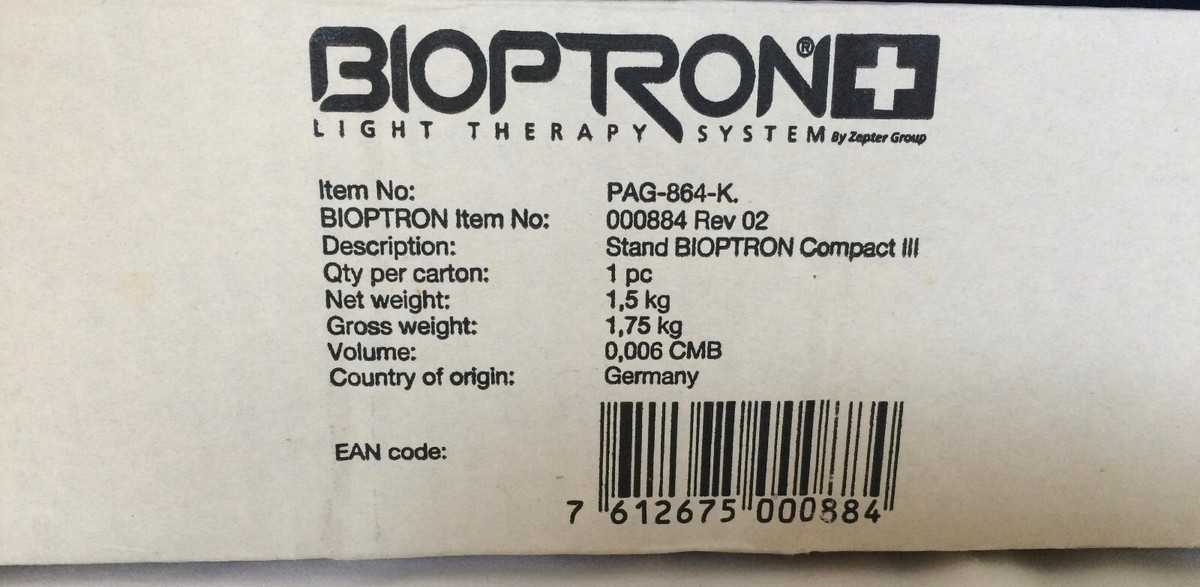🆕 Zepter Bioptron Floor Stand Tripod For Compact III Lamp