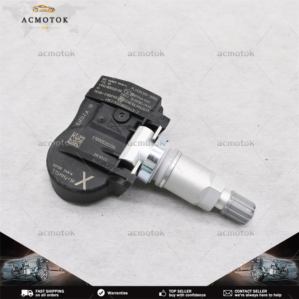 4x Sensor de presión de neumáticos TPMS 40700-3AN1A para Nissan con llave inteligente 315 MHz Foto 3 de 4