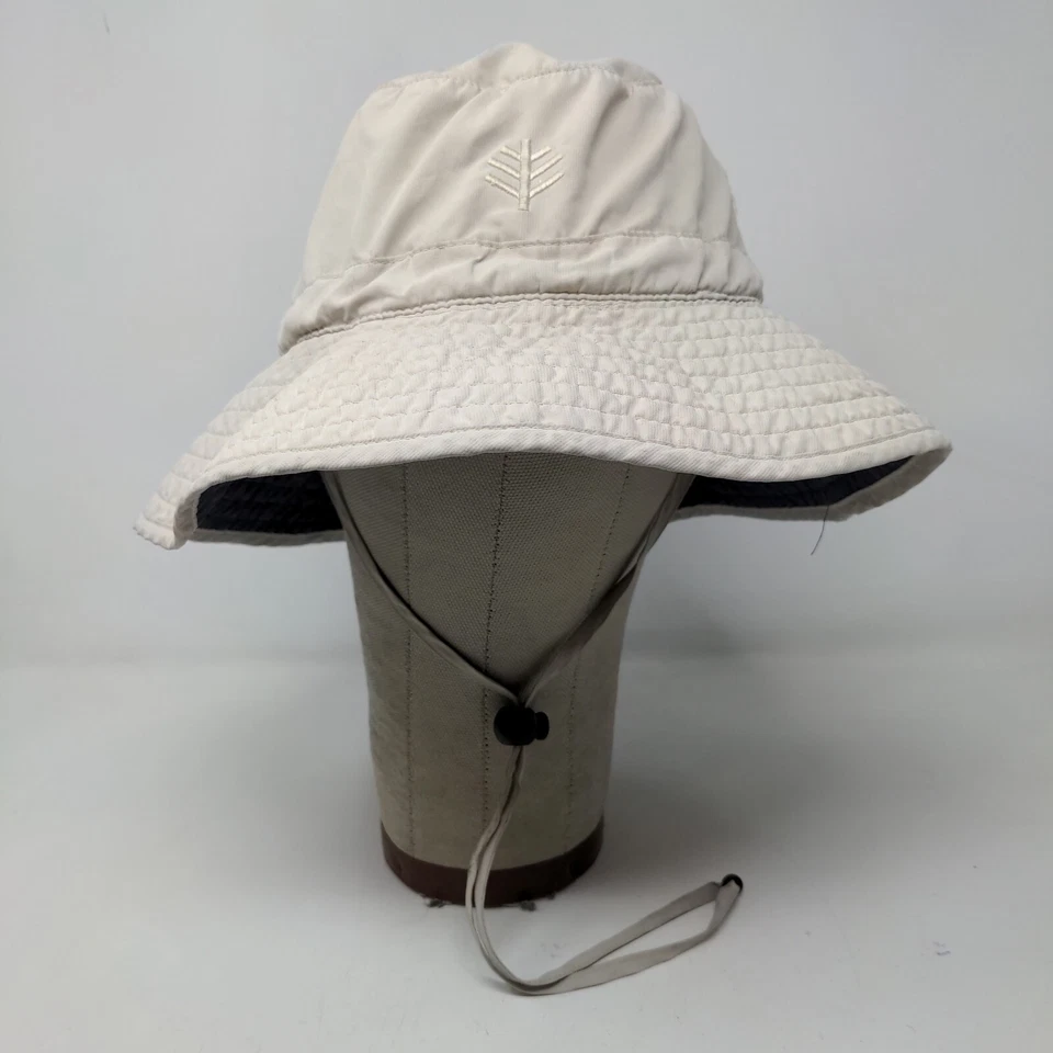 Coolibar Hombre Ala Ancha Sombrero Cubo Beige Talla OS 100% Poliéster Foto 2 de 4