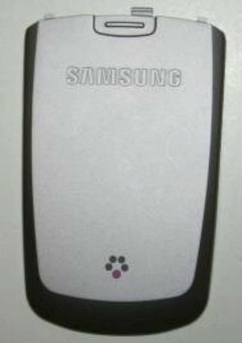 GENUINE Samsung SGH-T619 BATTERY COVER Door SILVER vertical flip cell phone back