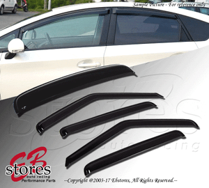 Light Tinted Out-Channel Vent Visor 4pcs 2008-2014 Mercedes-Benz C200 C250 C300