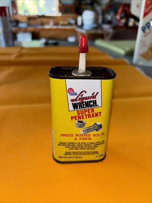 VINTAGE GUNK LIQUID WRENCH OIL TIN 118 ML SIZE TIN Mostly Full