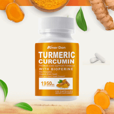 Curcumin 500mg, High Absorption Joint Support & Inflammatory, 120 Capsules