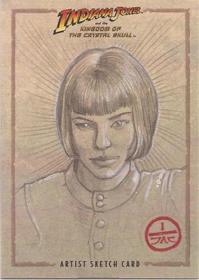 Indiana Jones Kingdom Crystal Skull - Jeff Carlisle ''Irina Spalko'' Sketch Card