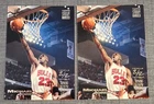 Michael Jordan 1993 Topps Stadium Club  Triple Double Bulls (2 Cards)