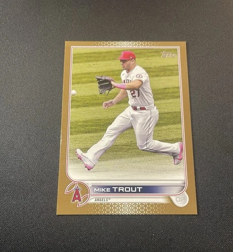 2022 Topps Mike Trout #27 /2022 Gold Parallel Los Angeles Angels