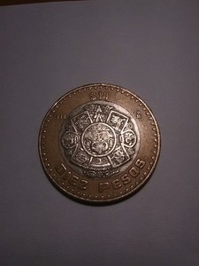 Mexican 1998 10 Peso World Coin