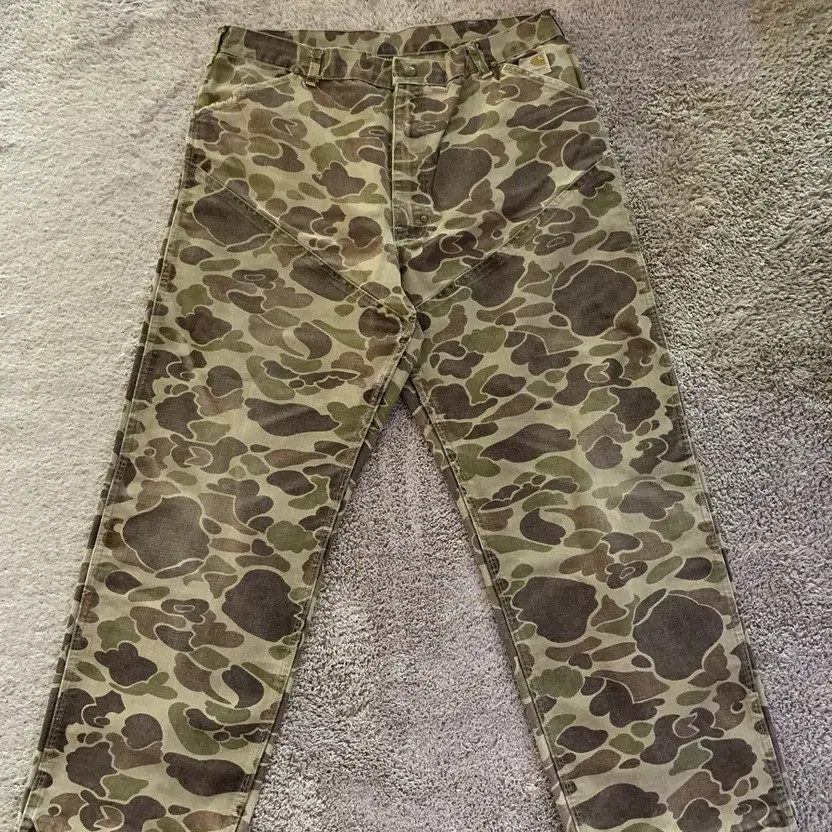 Made in USA Carhartt Camo Pants Men's Size 45.5 Waist thumbnail 5