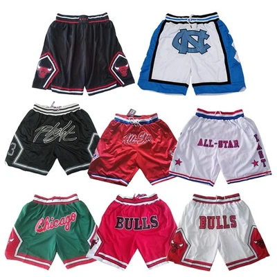 BASKETBALL TRIKOT JERSEY Freizeit Basketball Shorts Stitched Für Bulls Mehrfarbig Sport-short Loose S-2XL