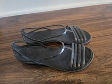 Crocs Isabella Sandals Womens Size 7 Black St...