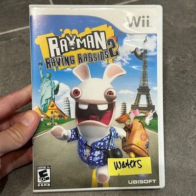 Rayman Raving Rabbids 2 Nintendo Wii 2007 Complete CIB Tested Video Game