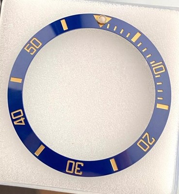 BLUE Ceramic Bezel Insert Fits 41mm Rolex Submariner 126613LB And 126618LB