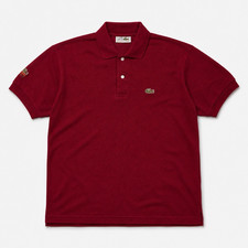 Lacoste Herren Polo L Bordeauxrot Piqué Kurz...