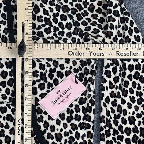 VTG Juicy Couture Velour Tracksuit Womens Small Leopard Hoodie Pants Set Y2K NWT - Picture 9 of 22