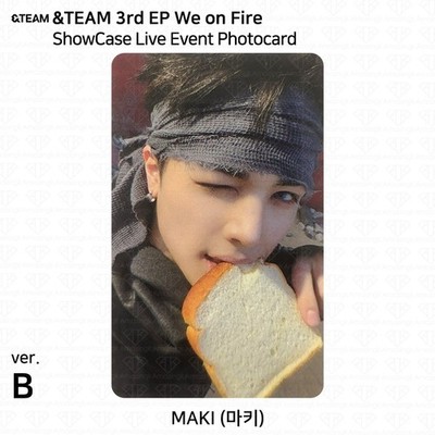 &TEAM 3rd EP Album We on Fire ShowCaseLive Event Photocard