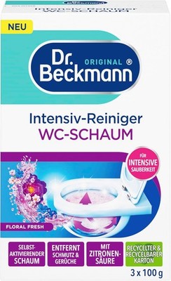 Dr. Beckmann Reiniger Wc Schaum Selbstaktivierender Schaum 3x100g Floral Fresh
