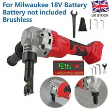 Cordless Metal Nibbler Brushless 3 Variable Speed For Milwaukee 18V Battery